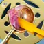 Dụng cụ cạo hai đầu bằng silicon Đầu nhỏ thìa mỹ phẩm Kem nền Mini Dig Spoon Dụng cụ trang điểm Mỹ phẩm ELWW