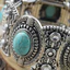 Một thế giới| Retro Nữ Hình Bầu Dục Ngọc Trai Khắc Tây Tạng Lắc Tay Vòng Tay Boho Trang Sức