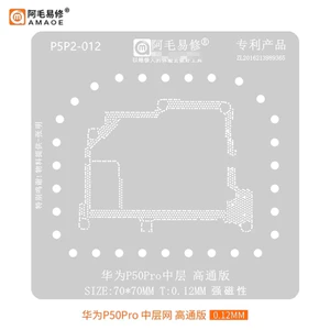 AMAOE Middle Layer Reballing Stencil Bản mẫu cho Huawei P50 Pro Pocket S P50Pro Phiên bản Qualcomm Bảng nhỏ Cây thiếc lưới