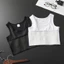 Áo thun nữ khô nhanh Áo chui đầu ngực ngắn Băng dính ngực Tomboy Binder