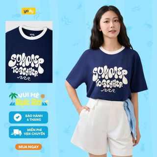 [DREAM TEAM] Áo thun phông gia đình đội nhóm YODY Summer Together vải mềm mại, thoáng mát WCTS26S023