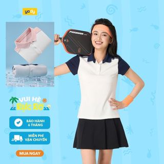 Áo polo nữ Yody ponte roma chạm mát lạnh tức thì trẻ trung thể thao năng động WAPO25S048