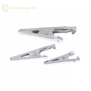GE 50 Chiếc Mini Cá Sấu Kẹp Mini Bạc Kim Loại Cá Sấu Kẹp 28 Mm 35 Mm 45 Mm Để Kiểm Tra Điện Để Kiểm Tra Pin VN