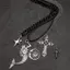 Phong cách Gothic Kim loại Cross Love Skull Mặt dây chuyền Nelace Set Y2K Cá tính gai tình yêu Hạt chéo Nelace [Mina]