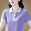 Áo sơ mi Polo ngắn tay thoáng khí thoải mái mùa hè dành cho nữ
