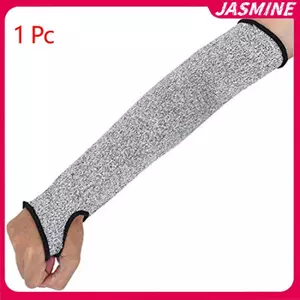JASMINE 1Pc Cấp 5 HPPE Chống Cắt Chống Đâm Công Việc Bảo Vệ Cánh Tay Tay Bao Tay Chống Cắt Tay Tay Cho Nam Nữ JASMINE
