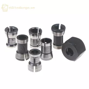 GE 1 Bộ M17 6 / 6.35 / 8mm Collet Chu Adapter Với Đai Ốc Kim Loại Khắc Cắt Tỉa Bộ Định Tuyến Máy Phay Phụ Kiện VN