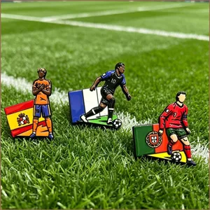 SQ11 Lionel Messi Cristiano Ronaldo Trâm cài Huy hiệu cầu thủ bóng đá Bộ sưu tập quạt Lưu niệm
