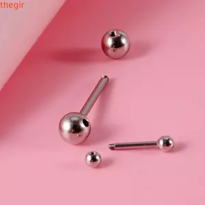 THEGIRL8B Quả Tạ Lưỡi Móng Tay Thời Trang Sáng Tạo Lưỡi Stud Tai Punk Nam Xuyên Trang Sức