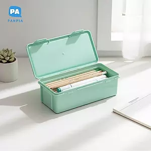 Hộp Bút Chì Nhiều Màu Sắc Hộp Đựng Nhựa Dung Tích Lớn Cho Trường Học Thiết Kế Chắc Chắn Đồ Dùng Văn Phòng VN