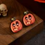 Bộ 5 Đôi Halloween Sáng Tạo Ngộ nghĩnh Bằng Gỗ Dễ Thương In Hình Bí Ngô Cảm Xúc Gói Bông Tai