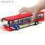 Xe hợp kim SRVN Xe buýt 15Cm Mô hình xe buýt Diecast Double- Kéo Ba Xe Đồ chơi trẻ em Xe buýt Đồ chơi ô tô cho bé trai bé gái Quà tặng sinh nhật.