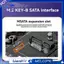 MSATA đến M. 2 SATA SSD Adapter Chuyển Đổi Thẻ Nâng Hỗ Trợ 2230 2242 Kích Cỡ- NGFF M. Chuyển đổi 2 KEY-B