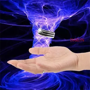 DARON Magic Nổi Nhẫn, Gimmick Prop Hiệu Ứng Nổi Vòng Ma Thuật Thủ Thuật, Phụ Kiện Ma Thuật Đạo Cụ Hiệu Suất Bộ Đồ Vô Hình Vòng Bay Ma Thuật Sân Khấu Đường Phố