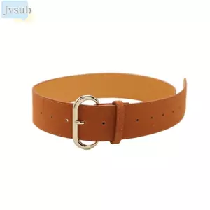 Dây thắt lưng khóa chốt JVSUB, Thắt lưng rộng da lộn cổ điển đa năng, Quà tặng dây thắt lưng thông thường