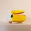< beartwo > Pelican Hộp đựng bút chì dễ thương Túi trang điểm sang trọng Túi đựng bút Văn phòng phẩm Túi lưu trữ Ví Zero Túi đựng bút chì hoạt hình Đồ dùng học tập Mới