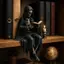 Gothic Dark Fantasy Hình Gothic Kệ Sách Gothic Trang Trí Giả Tưởng Ma Quái Áo Bức Tượng Cho Kệ Để Bàn Để Bàn Tủ Sách Góc shopidaevn