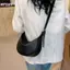 HFSHY Túi đeo chéo hình lưỡi liềm bằng da mềm thời trang Túi đeo vai Hobo thông thường có dây đeo có thể điều chỉnh sang trọng cho du lịch hàng ngày VN