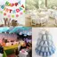 TRTR 6 / 10 Tầng Macaron Hiển Thị Đứng Cupcake Tháp Ra Bánh Đứng Khay Nhựa Cho Đám Cưới Sinh Nhật Bánh Trang Trí Dụng Cụ Làm Bánh VN