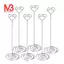 10 Chiếc 8.6 Inch Cao Nơi Đựng Thẻ Hình Trái Tim Bàn Số Đứng Hình Ảnh Ghi Chú Ghi Nhớ Kẹp Cho Đám Cưới