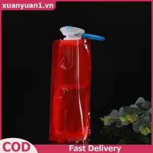 XUAN 700mL Thể Thao Có Thể Tái Sử Dụng Du Lịch Di Động Gấp Uống Nước Ấm Siêu Tốc Thể Thao Ngoài Trời Bình Nước Nhựa VN