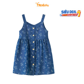 Đầm jean 2 dây bé gái Rabity 954.005