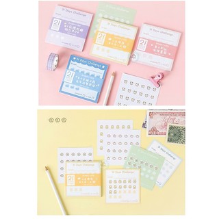 GIẤY NOTE KẾ HOẠCH 21 NGÀY