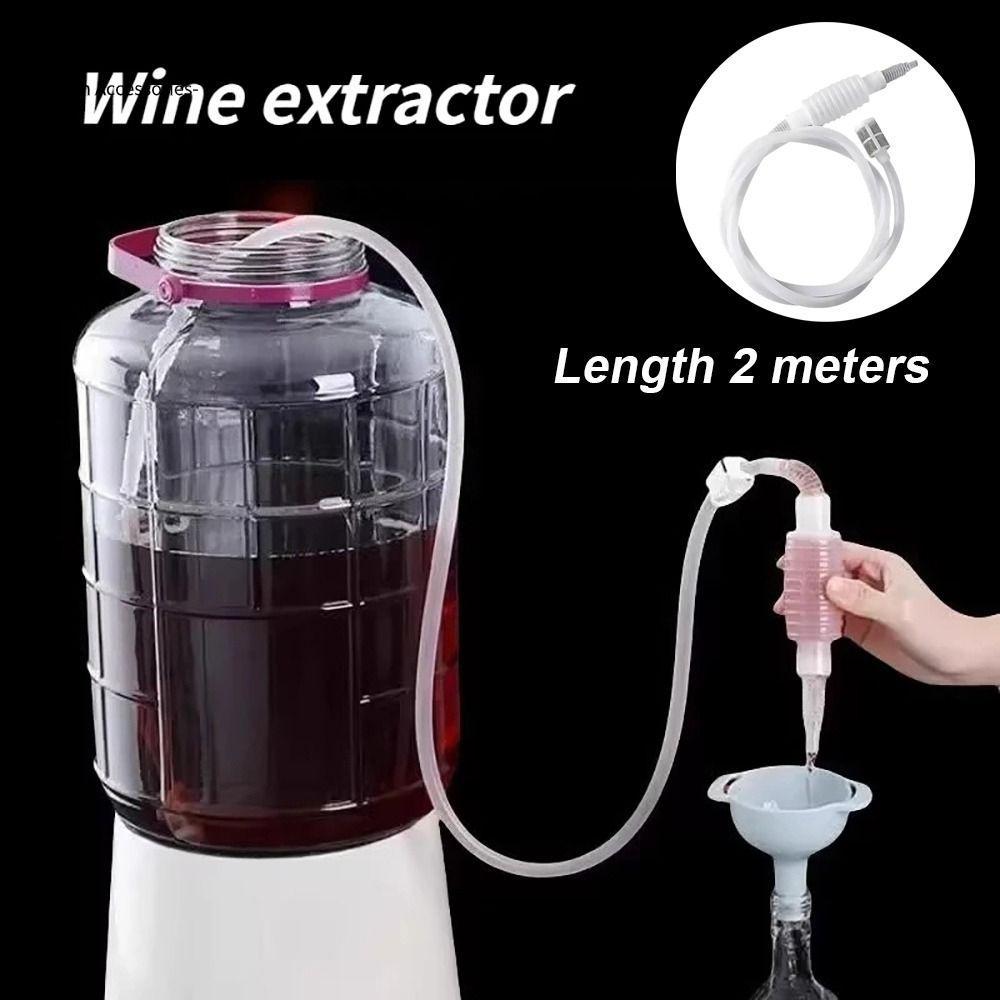 MISUPS 1 Cái Pha Siphon Vòi, Máy Hút Rượu Nhựa Làm Rượu, Hộ Gia Đình DIY Thanh Dụng Cụ 2M Rượu Máy Lọc Ống Cung Cấp Nhà Bếp
