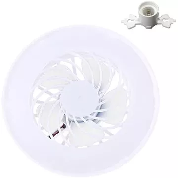 Quạt E27 Tán Quạt Điện Thông Minh Quạt Trần Đèn 10W Với E27 Bóng Đèn LED Đế Ổ Cắm Đèn Cho Quạt Cắm Trại Tán E27 Đèn Quạt Đầu Cho Phòng Giường Quạt Điện