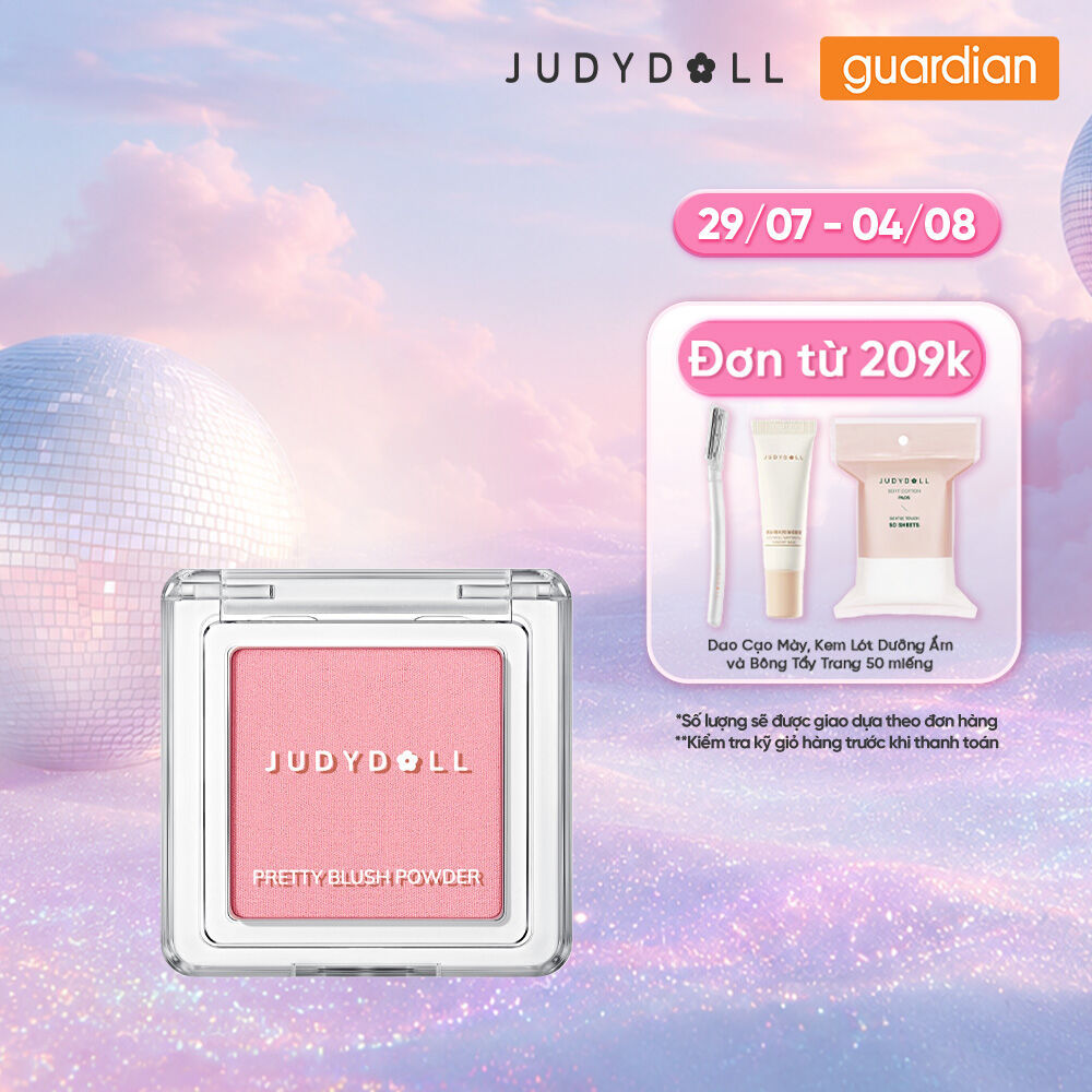 Phấn Má Hồng Judydoll Màu Đơn Sắc Tông Nude Tự Nhiên 2G
