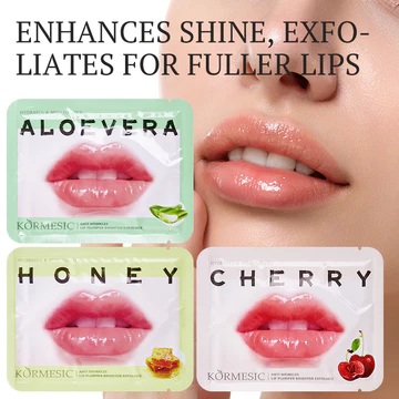 Mặt nạ môi Collagen Mặt nạ môi KORMESIC Mật ong Lô hội Anh đào Nhiều kiểu Miếng dán môi xuyên biên giới Bán buôn