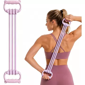 Dây kháng lực 15-90 Pound dành cho nữ Dây kháng lực thể thao cầm thoải mái, Unisex, Sử dụng cánh tay, Bộ mở rộng cơ ngực, Pilates 6 bánh răng Dây kháng lực có thể điều chỉnh