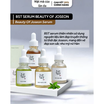 Tinh chất dưỡng da BOJ keo ong Glow Serum, gạo Glow Deep Serum, nhân sâm Repair Serum, trà xanh Calming Serum