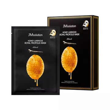 JMsolution Honey Luminous Royal Propolis Mask Plus (10 tờ, mỗi tờ 30ml) | Keo ong, mật ong & thạch hoàng gia | Mặt nạ trang điểm Hàn Quốc Deep Nourishing & Glow | Dưỡng ẩm K-care J6RI