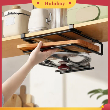 Huluboy| Giá đỡ nhà bếp Rv Tổ chức nhà bếp Giá đỡ thớt sắt có giá treo tủ chống trượt cho nhà bếp Giá phơi khô tiết kiệm không gian cho mặt bàn –