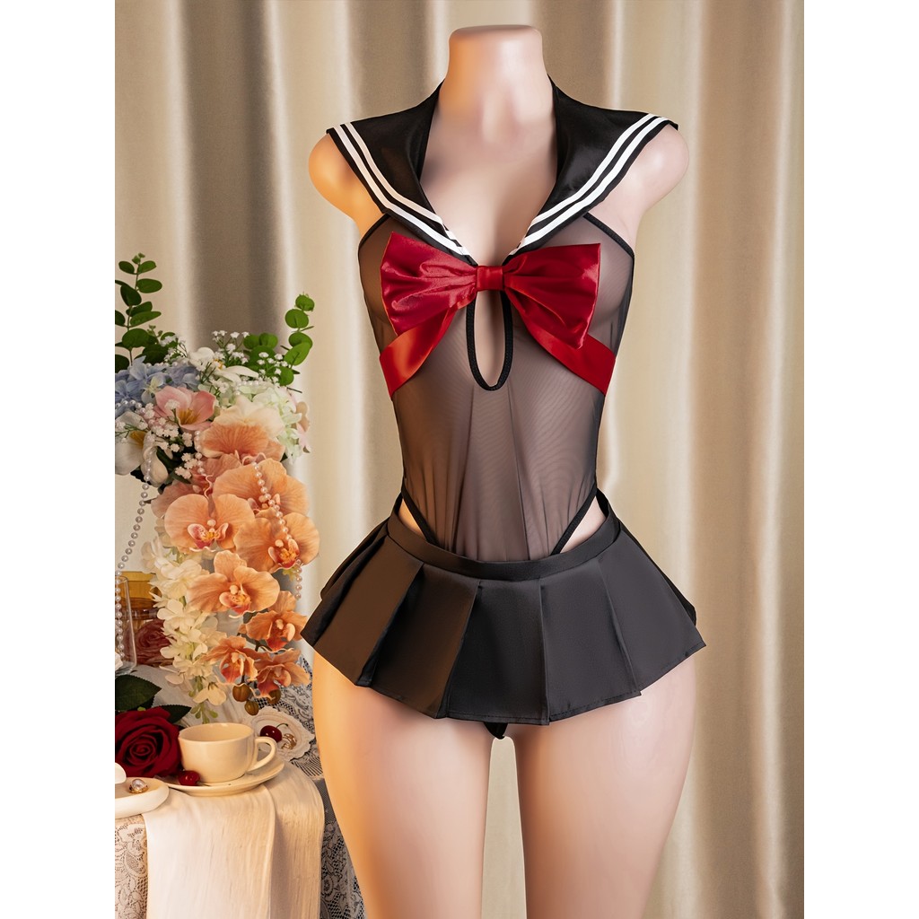 Đồ lót gợi cảm mới, đồng phục váy xếp li, đóng vai, đồ thủy thủ jk đồ