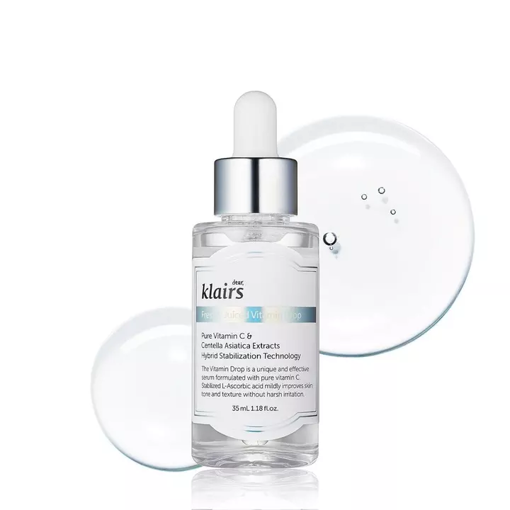 DearKlairs Vitamin C Serum - Chăm sóc vết thâm cho người nhạy cảm, 1.18 fl.oz. | 5% Vitamin C & Niacinamide nguyên chất, EGF Peptides, Cả tông màu, Chăm sóc sáng da, Nhạy cảm-Friendly, Hàn Quốc c