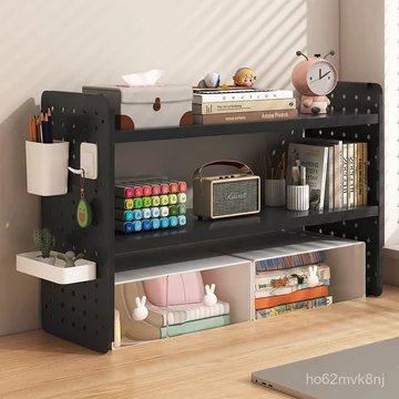 Kệ để đồ để bàn, kệ sắp xếp đồ đa năng có bảng lỗ, kệ sách để bàn, kệ sắp xếp mặt bàn có thể điều chỉnh, nhiều tầng h Kệ