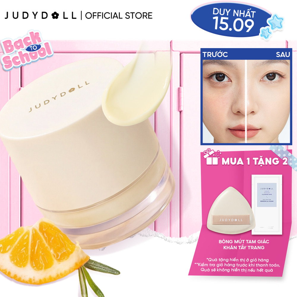 Kem Lót Trang Điểm JUDYDOLL Makeup Base Dưỡng Ẩm Hương Quýt Biển Chống Mốc Nền Giữ nền lâu trôi cho Da khô 30g