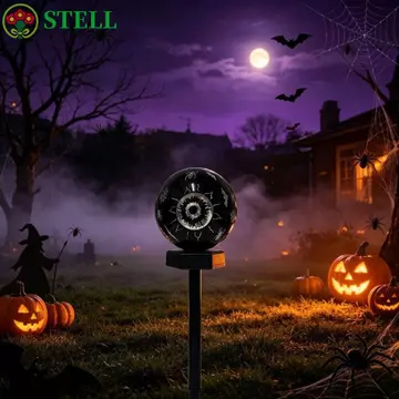Đèn lồng sàn hình cầu năng lượng mặt trời STELL, Đèn đường quả cầu năng lượng mặt trời chạy bằng năng lượng mặt trời chống nước, Đèn treo tường hình quả cầu chống nước IP Đèn cắm mặt đất năng lượng mặ