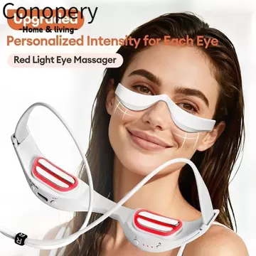 Máy mát xa mắt CONOPERY, Máy mát xa mắt dưới mắt bằng điện EMS, Nâng cấp liệu pháp ánh sáng đỏ Giảm mệt mỏi mắt Máy chăm sóc mắt Giảm mệt mỏi