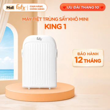 Máy tiệt trùng sấy khô UVC-LED di động Fatzbaby Mini-King 1, máy tiệt trùng bình sữa mini du lịch