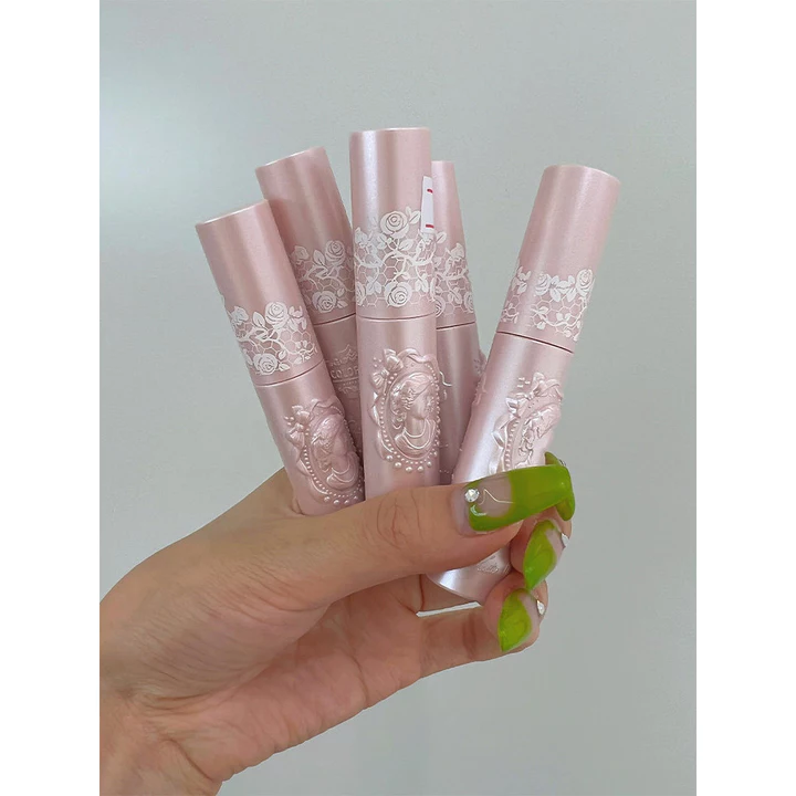 MÀU ROSE Nước Bóng Gương Son Bóng Lolita Dễ Thương Phong Cách Nữ Tính Son Bóng Son Bóng Không Phai Màu Nước Làm Sáng Sương Mù