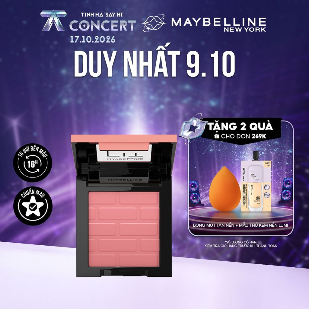 Phấn má hồng mịn lì chuẩn màu Maybelline Fit Me Blush 4.5g