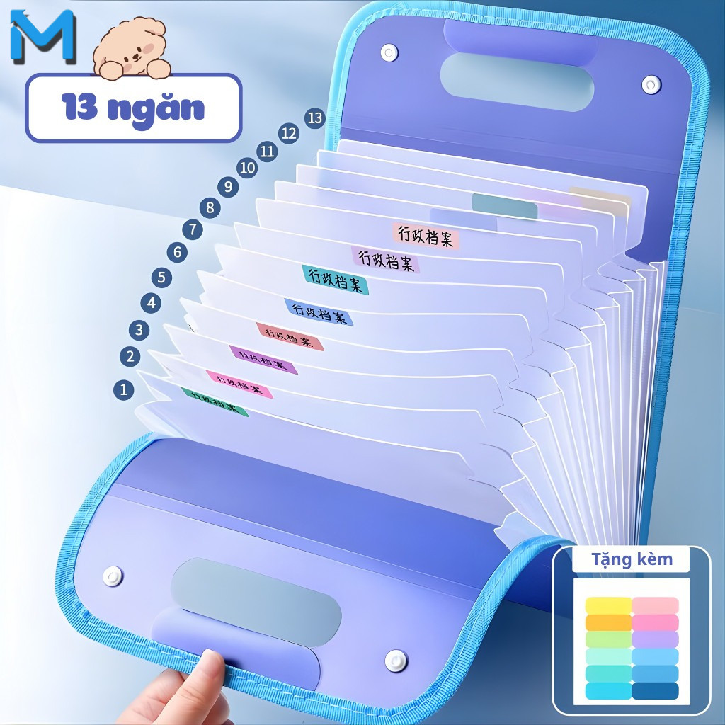 Túi đựng tài liệu học sinh, túi đựng đề thi, dung tích lớn, xách tay, chống thấm nước.