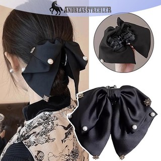 Onetimingfine Ngọc Trai Pháp Nơ Thắt Nơ Kẹp Tóc Kẹp Tóc Vuốt Cho Nữ Thời Trang Đa Năng Kẹp Phụ Kiện Tóc VN
