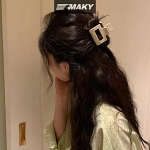 Newwellknownepic Rỗng Màu Vuông Móng Vuốt Tóc Nhỏ Kẹp Tóc Nhựa Barrettes Đuôi Ngựa Kẹp Cua Dành Cho Nữ Phụ Kiện Tóc VN