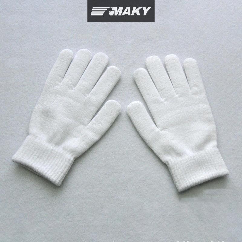 Găng tay giữ ấm mùa thu đông dày, full ngón, unisex, cặp đôi, đi xe đạp, dệt kim sang trọng
