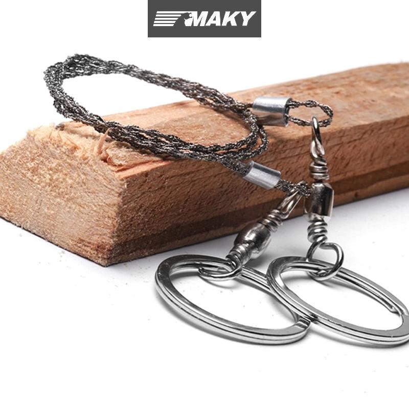 Newwellknownepic Máy cưa dây nhẹ Máy cưa sống sót khẩn cấp có tay cầm xoay Cắm trại Đi bộ đường dài Thiết bị treo VN
