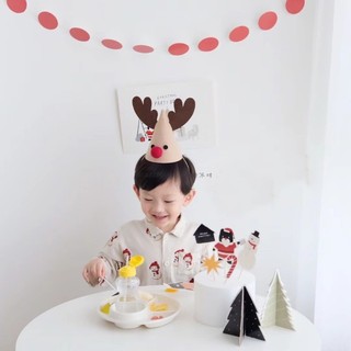 Trang trí mũ dự tiệc theo chủ đề Giáng sinh, đạo cụ chụp ảnh hoạt hình mới dành cho trẻ em và người lớn